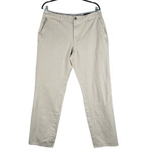 Bonobos Men's Tan Khaki Classic Preppy Chico Straight Leg Pants Size 34x32
